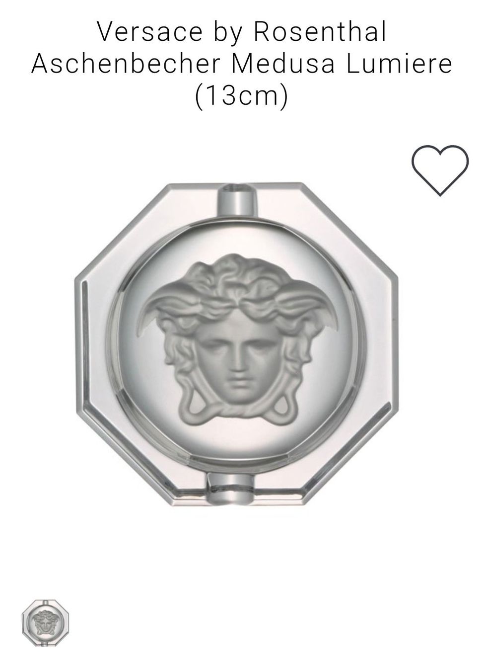 Versace Aschenbecher: Versace-Lumière Aschenbecher 13cm Fabrikneu – Neu und originalverpackt aus KLOTEN von Luxurious-Shop 1