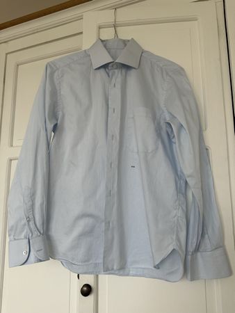 HellblauesHerrenhemd, Grösse M, 100% Baumwolle - Top Zustand
