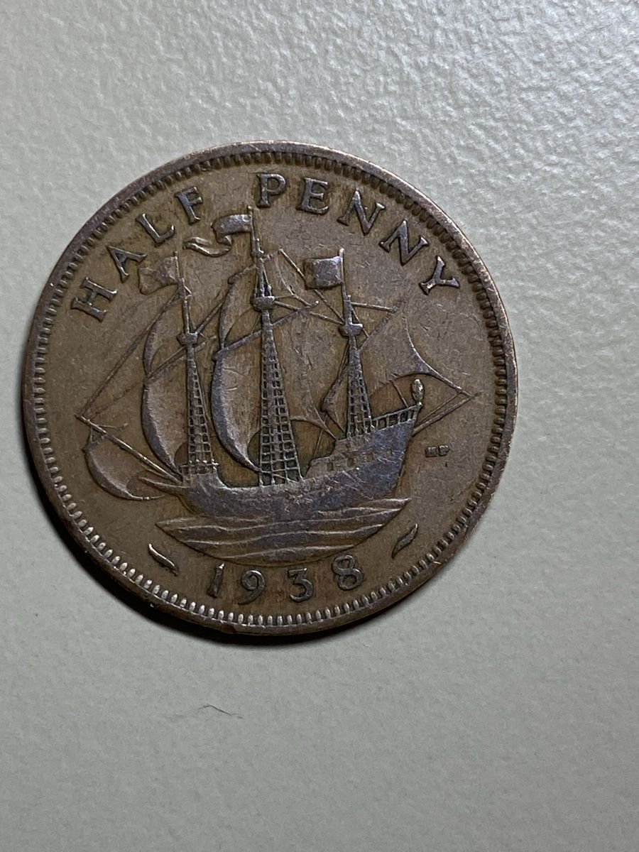 Tutti le monete: GB - 1/2 Penny 1938 - Georges V – Usato da Payerne venduto da Mike1682