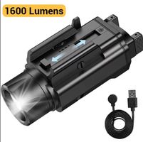 Taktische Lampe mit Akku, Universal für Kurzwaffen