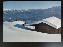 Sesselbahn Foppa mit Films-Waldhaus dat. 1968 Flims-Dorf