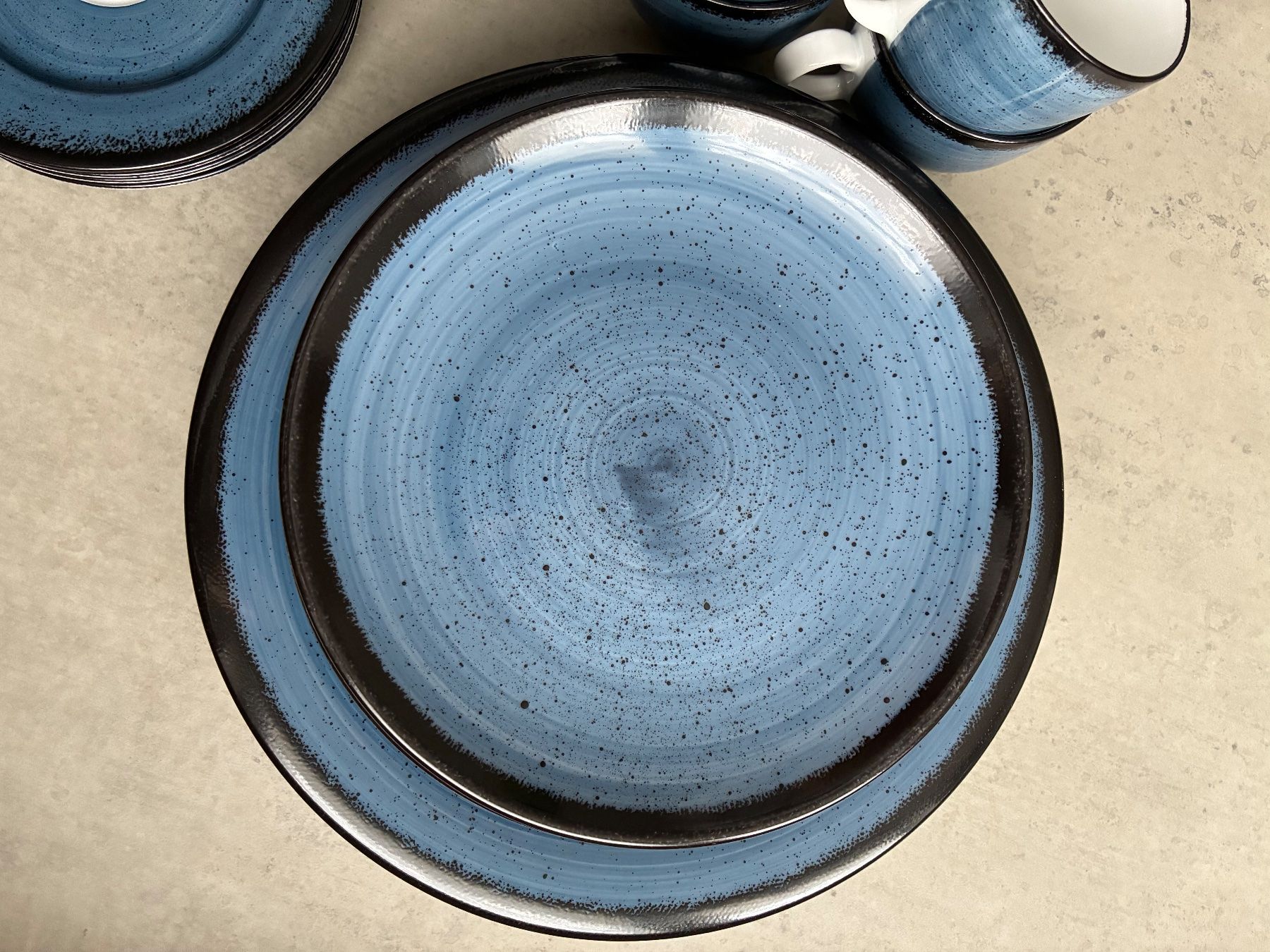 Set di piatti: Geschirrset Lunasol blau, 20-teilig – Usato da Thayngen venduto da Liv-24 3