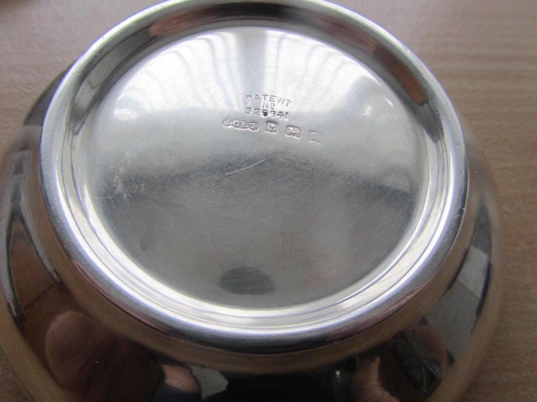 Zuccheriere: Design Deckel-Dose,Birmingham 1936-Silber – Usato da Luzern venduto da Lucernauno 2