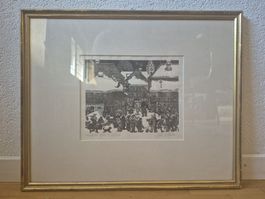 Holzschnitt Fasnacht von Emil Zbinden 
