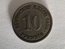 10 Pfennig Deutsches Reich 1900