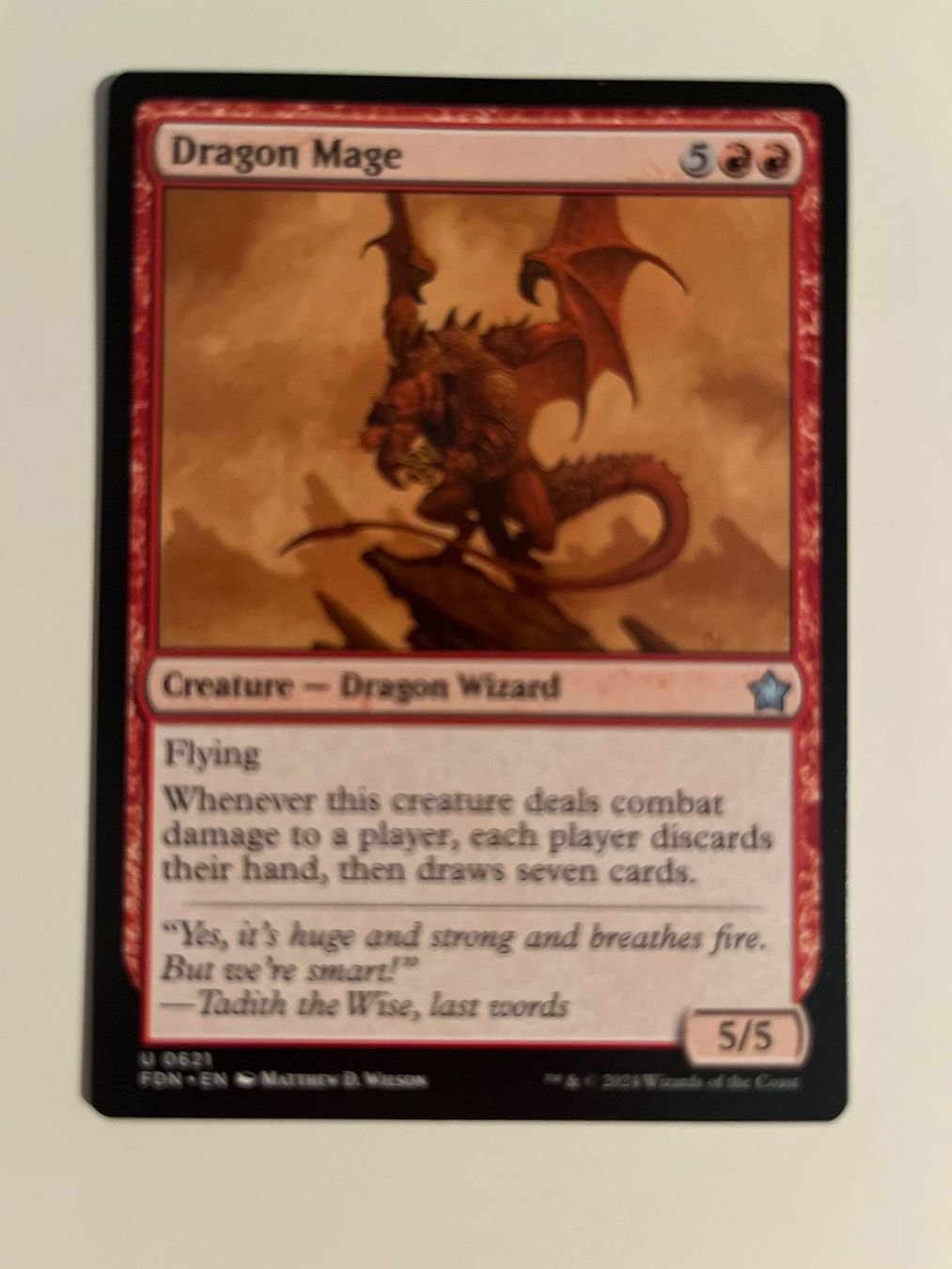 Magic The Gathering Carte collezionabili: 1 x Dragon Mage - Magic: The Gathering - MtG – Usato da Kriens venduto da Shadi1980