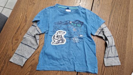 Cooles Jungs Langarm Shirt mit Bär-Motiv, Grösse 110