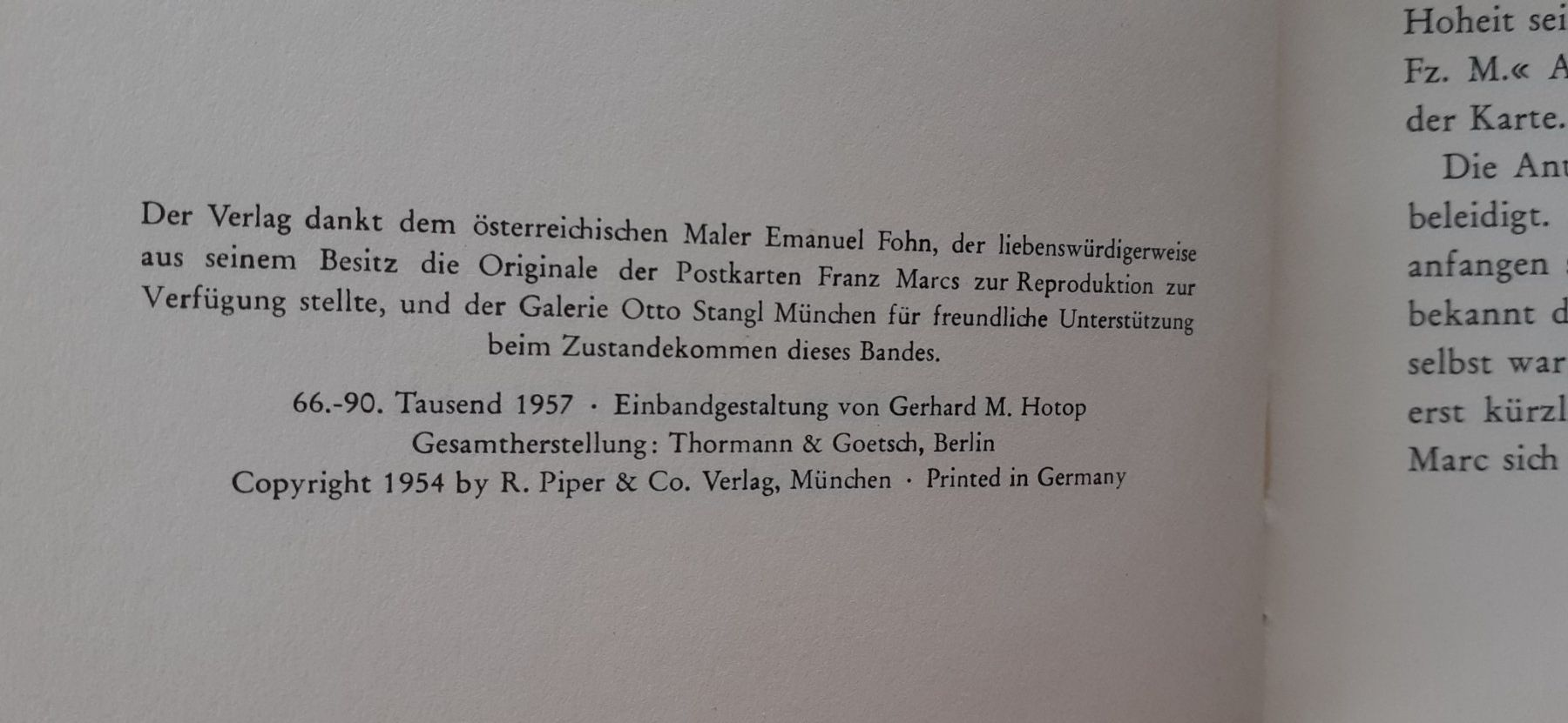 Libri: Franz Marc - Botschaften an den Prinzen Jussuff – Usato da Mörschwil venduto da aik_x8mc 2