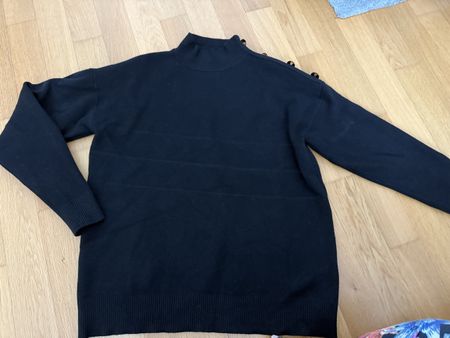 Dicker Rollkragenpullover schwarz M