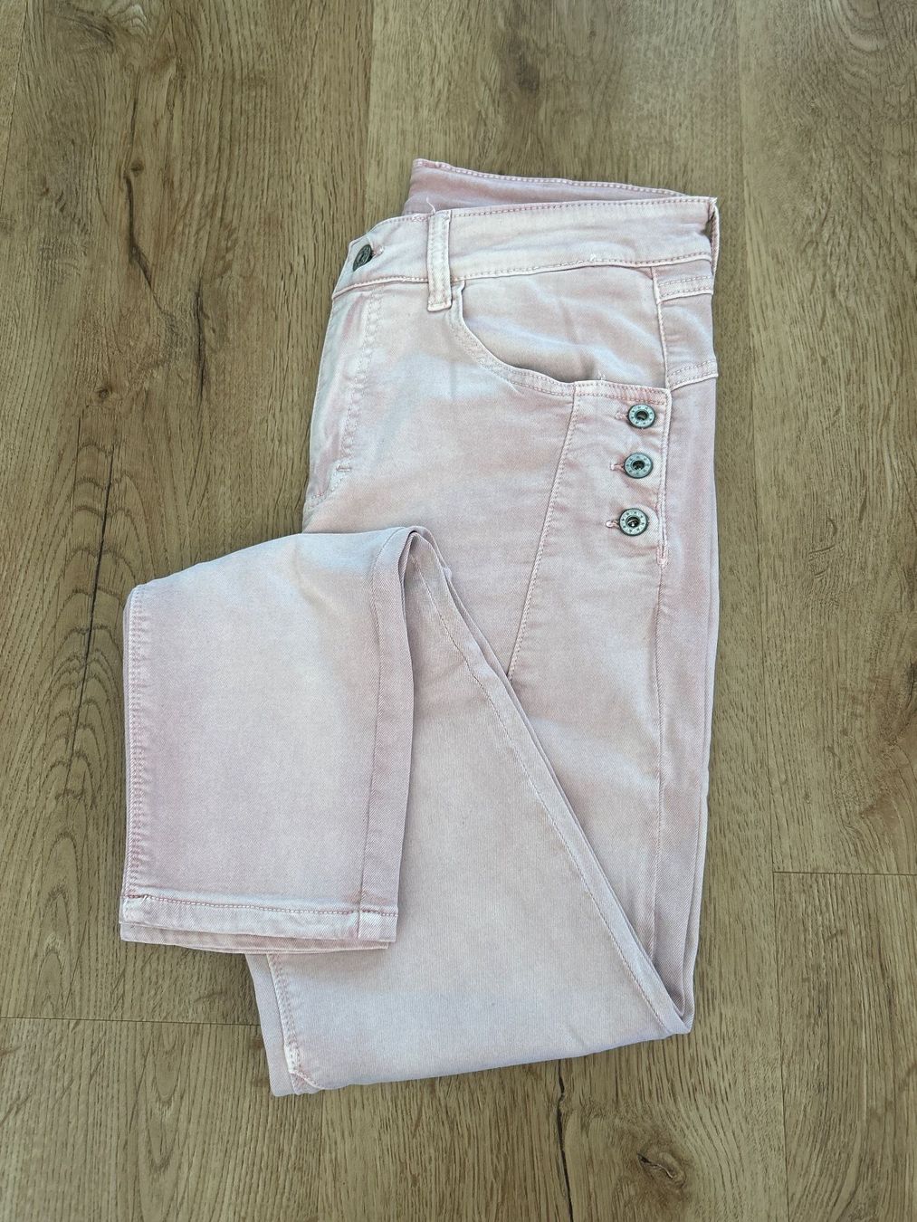 Jeans: Damen Jeans helles rosa, Gr. L – Usato da Brunnen venduto da Nala2929