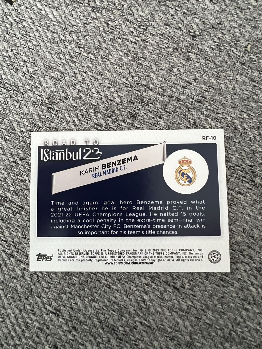 Topps Carte collezionabili: Karim Benzema Sammelkarte – Nuovo (secondo la descrizione) da Olten venduto da fab_75ry 1