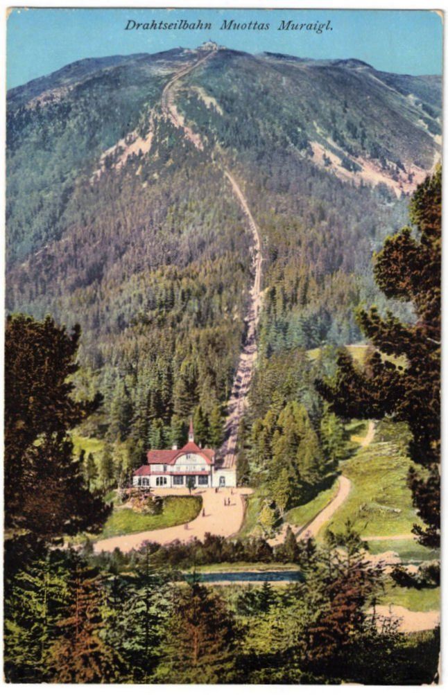 Ansichtskarten: St. Moritz - Standseilbahn Muottas Muragl – Gebraucht aus Binningen von Mountainrider