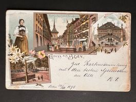 PostkarteBern  Litho 1898 (P171)