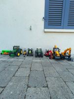 Lot de tracteurs et machines de chantier
