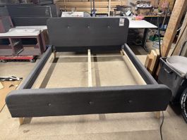 Bettgestell KONGSBERG 160x200 grau