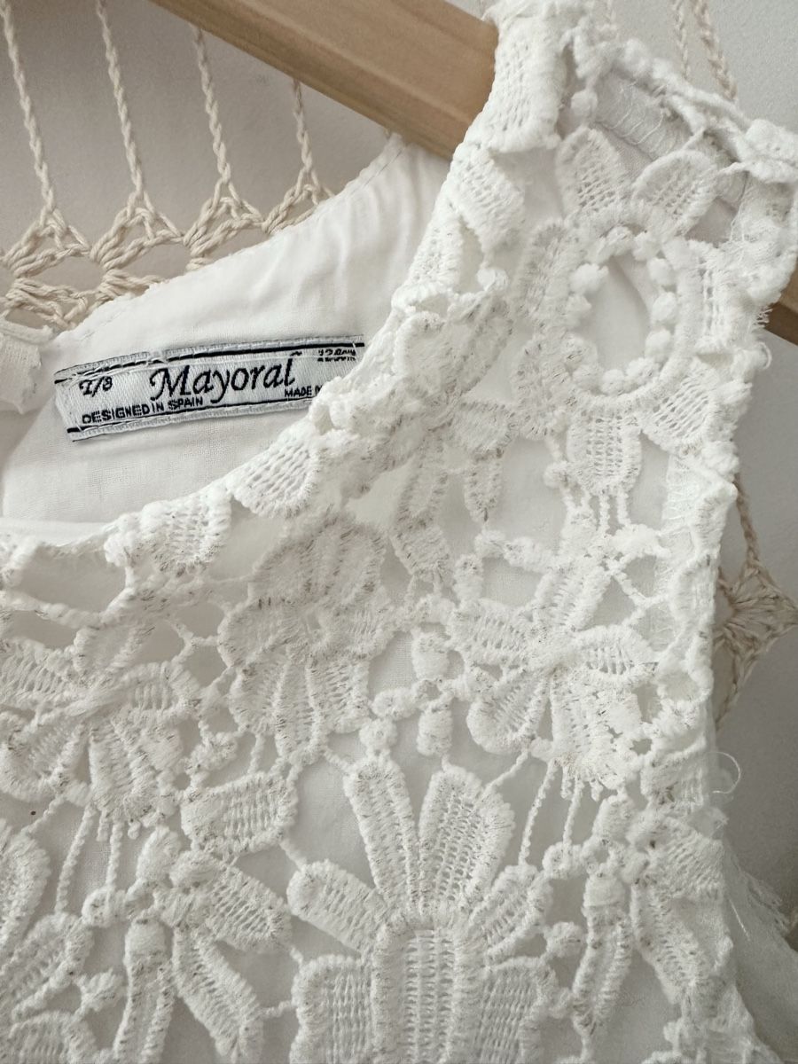 Mayoral Vestiti & Gonne: Sommerliches Mayoral Spitzenkleid, Gr. 128  – Usato da Obfelden venduto da dafae 1