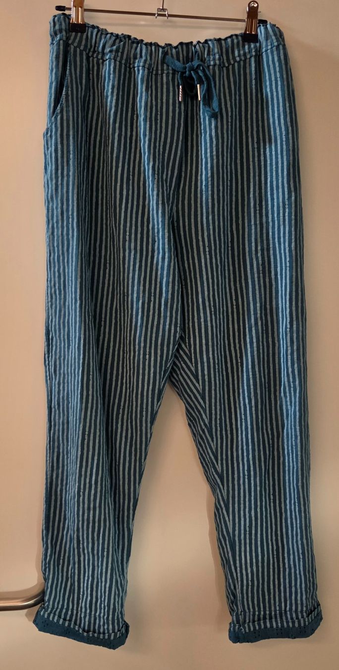 Pantaloni: Sommerhose OneSize blau/weiss gestreift – Nuovo (secondo la descrizione) da Bäriswil BE venduto da irwu