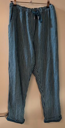 Sommerhose OneSize blau/weiss gestreift