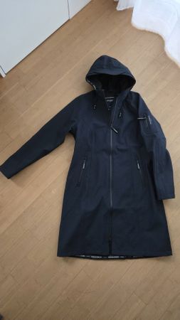Neu! Raincoat ILSE JACOBSEN Gr.42 d'blau