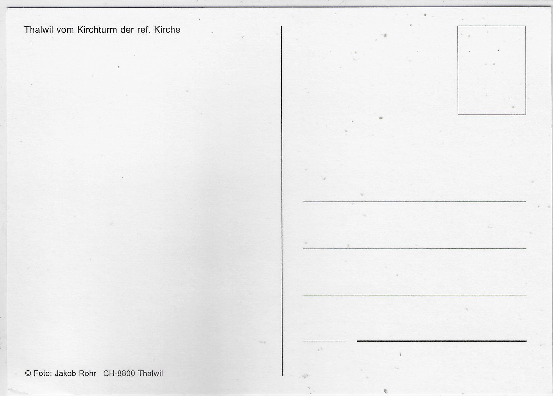 Cartoline postali: Thalwil vom Kirchturm der ref. Kirche – Usato da Ettingen venduto da Kartenplanet 1