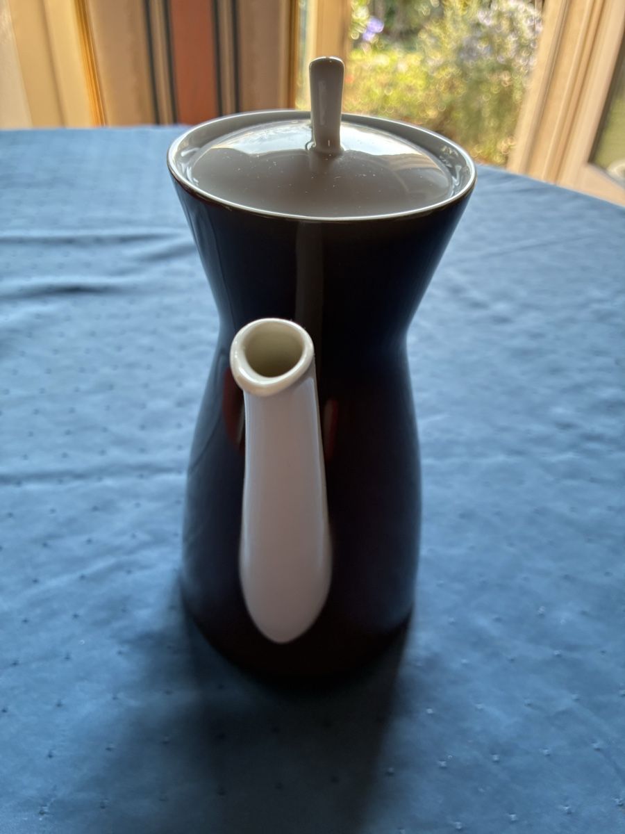 Rosenthal Set di piatti: Rosenthal modernes Kaffeeservice, Form 2000, weiss/grau – Usato da Dornach venduto da Rosengarten 3