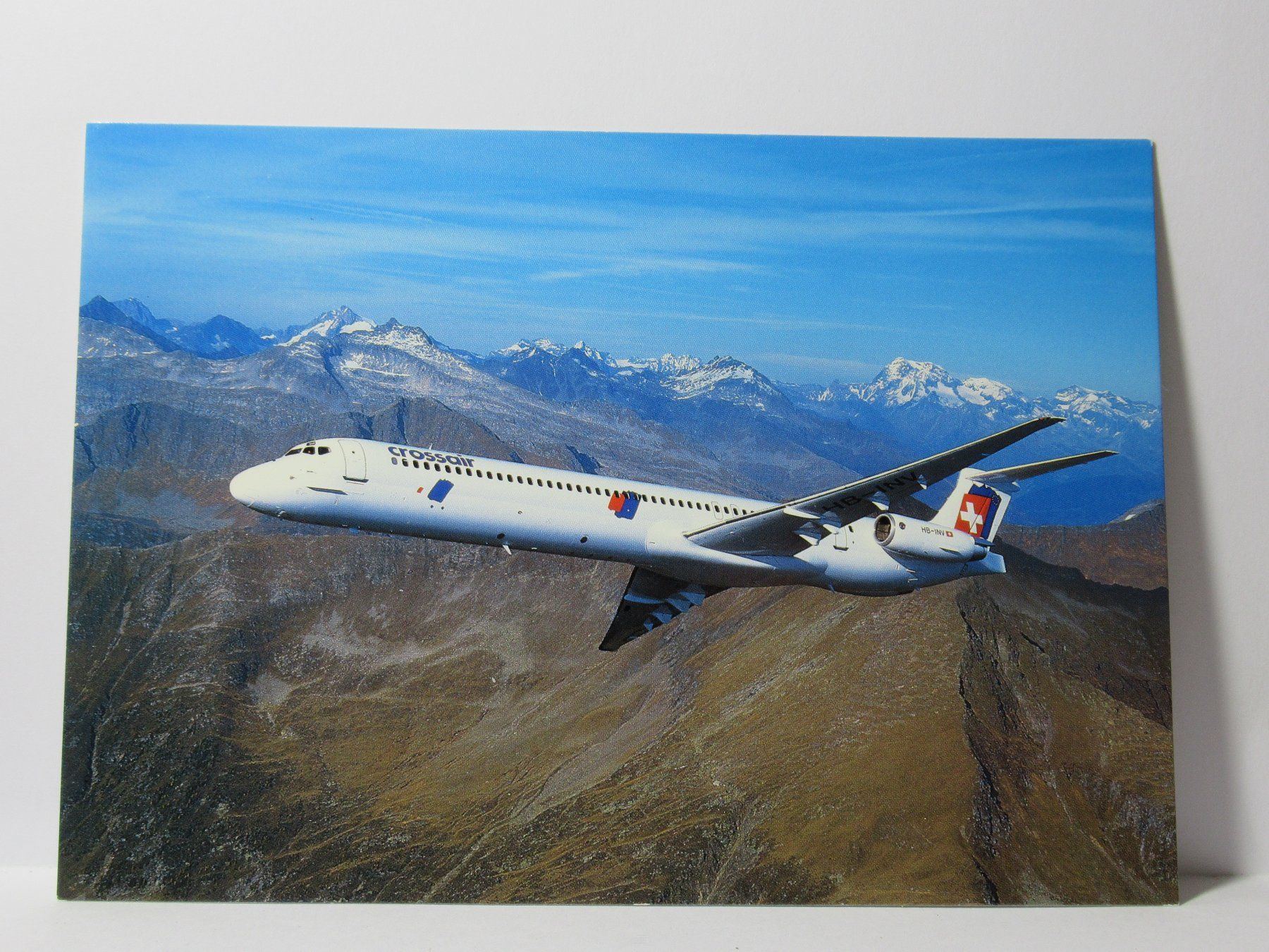 Cartoline postali: Flugzeug , Mc Donell Douglas MD - 82 – Nuovo (secondo la descrizione) da Grenchen venduto da Bluemchen1900