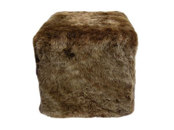 Sgabelli: Lammfell Hocker Brown – Nuovo e nell'imballaggio originale da Arbedo venduto da patagonialeatherrugs 1