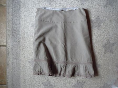 NEUER NILE Damen 100% SEIDE Rock / Jupe Gr XS