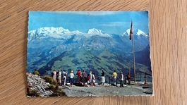 Alte Ansichtskarte Niesen-Kulm, Berner Oberland 1963