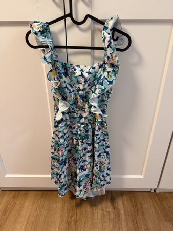 Sommerliches Shein Jumpsuit, Grösse S, Blumenmuster, 