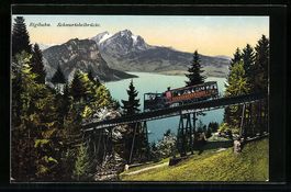 Rigibahn auf der Schnurtobelbrücke mit 