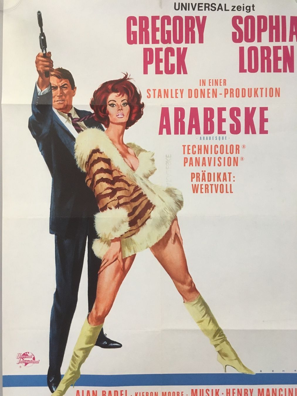 🟡ORIGINAL Plakat ARABESKE Sophia Loren Gregory Peck 1966 (Gebraucht) in ...