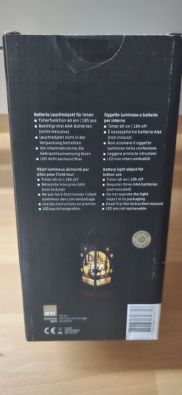 Lanternes: Laterne Xmas – Neuf avec emballage d'origine à Adlikon par SkodaFabia92 1