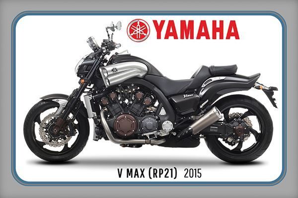 Yamaha Insegne: Blechschild-YAMAHA V MAX RP21 2015 – Nuovo e nell'imballaggio originale da Rupperswil venduto da big-one-sale