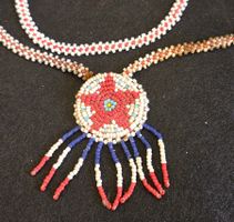 Indianer Kette Anhänger Original Handmade Collier Indiens