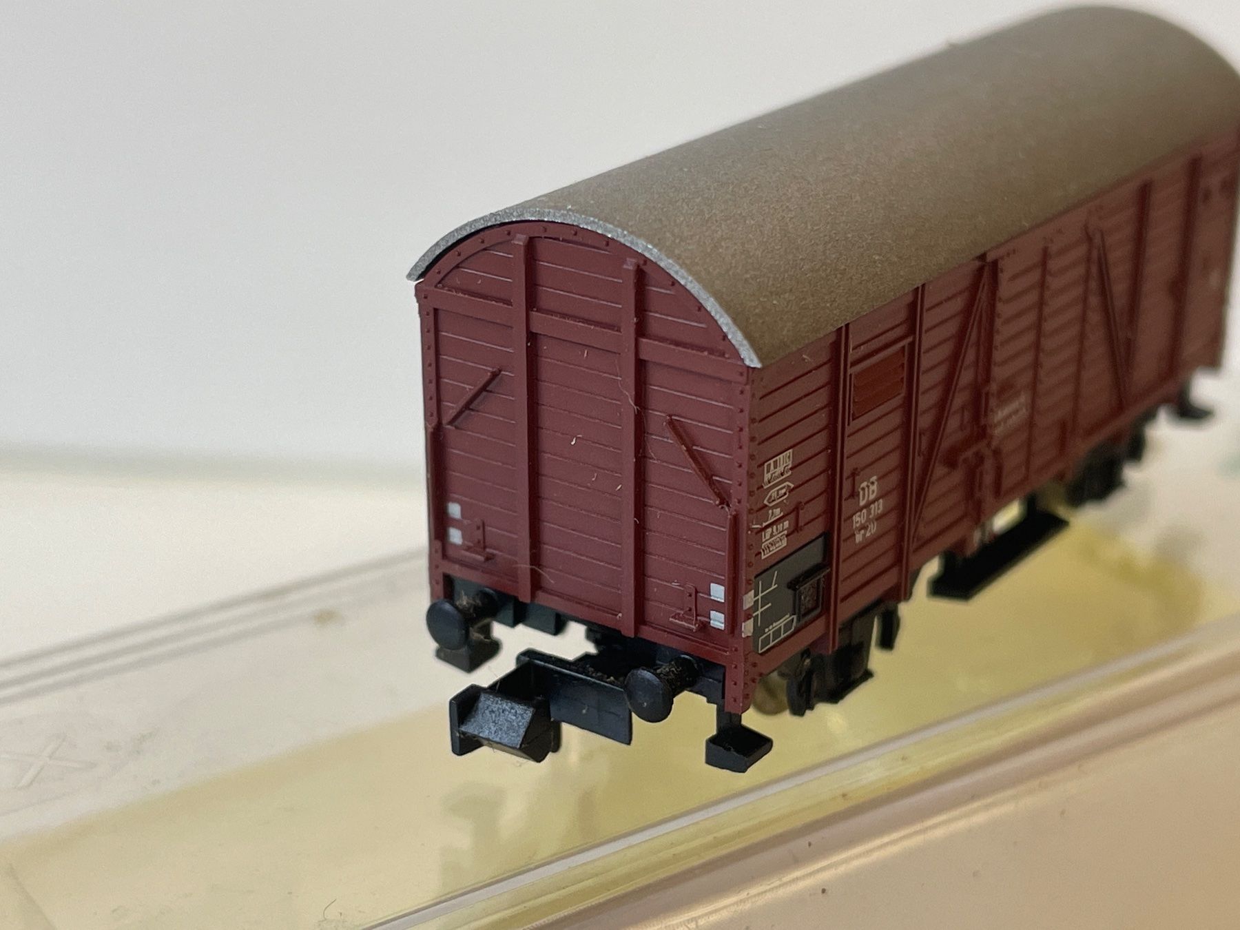 Trix Modellini di ferrovie: Minitrix 15173-25 Gedeckter Güterwagen DB – Nuovo (secondo la descrizione) da Wilderswil venduto da Modellbahn-Shop-Moll 3