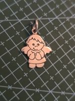 Petit pendentif ange, poinçon 950. 