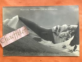 Ansichtskarte Blümchen mlisalp Morgenhorn und die Weissefrau
