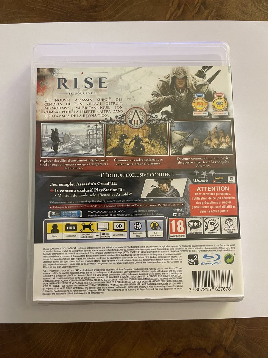 Giochi: Assassin’s Creed lll – Nuovo (secondo la descrizione) da Renens VD venduto da fra_2rxn 1