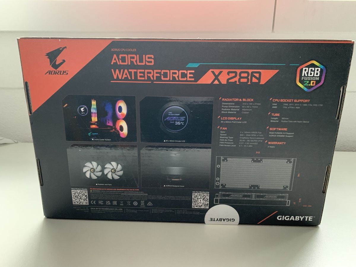 PC: CPU Wasserkühler Gigabyte Aorus Waterforce X 280 NEU" – Nuovo e nell'imballaggio originale da binz venduto da louloubel 3