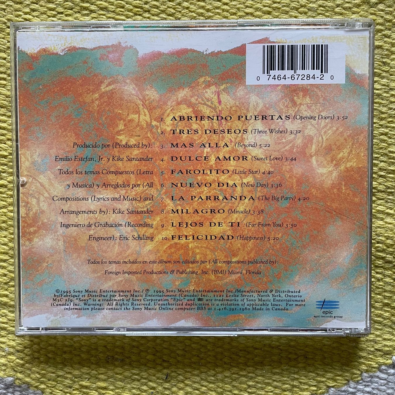 CD: GLORIA ESTEFAN-ABRIENDO PUERTAS – Usato da Rorschacherberg venduto da CD-Roli 1