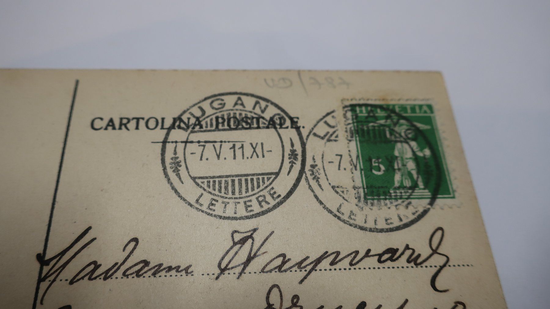 Ansichtskarten: Lugano Paradiso 1911 – Gebraucht aus Cormoret von Pascalll2001 5