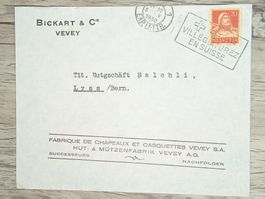 TR20 Enveloppe + Timbre Suisse 1932