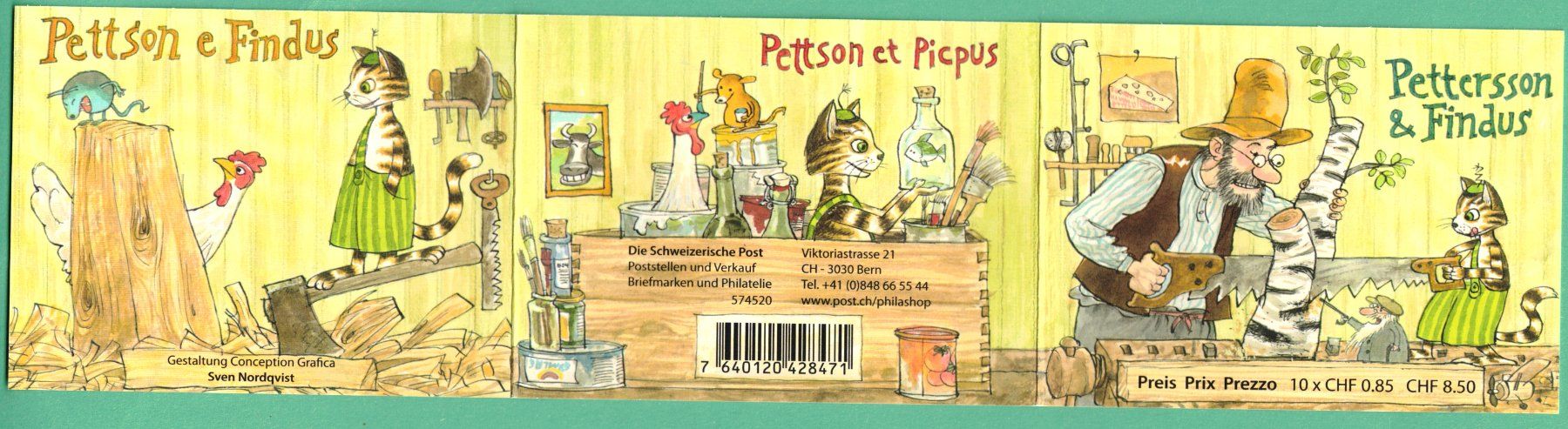 Tous les timbres: 2011  Markenheft    Petterson & Findus     postfrisch – Neuf (Voir description) à Mellingen par Ginger 1