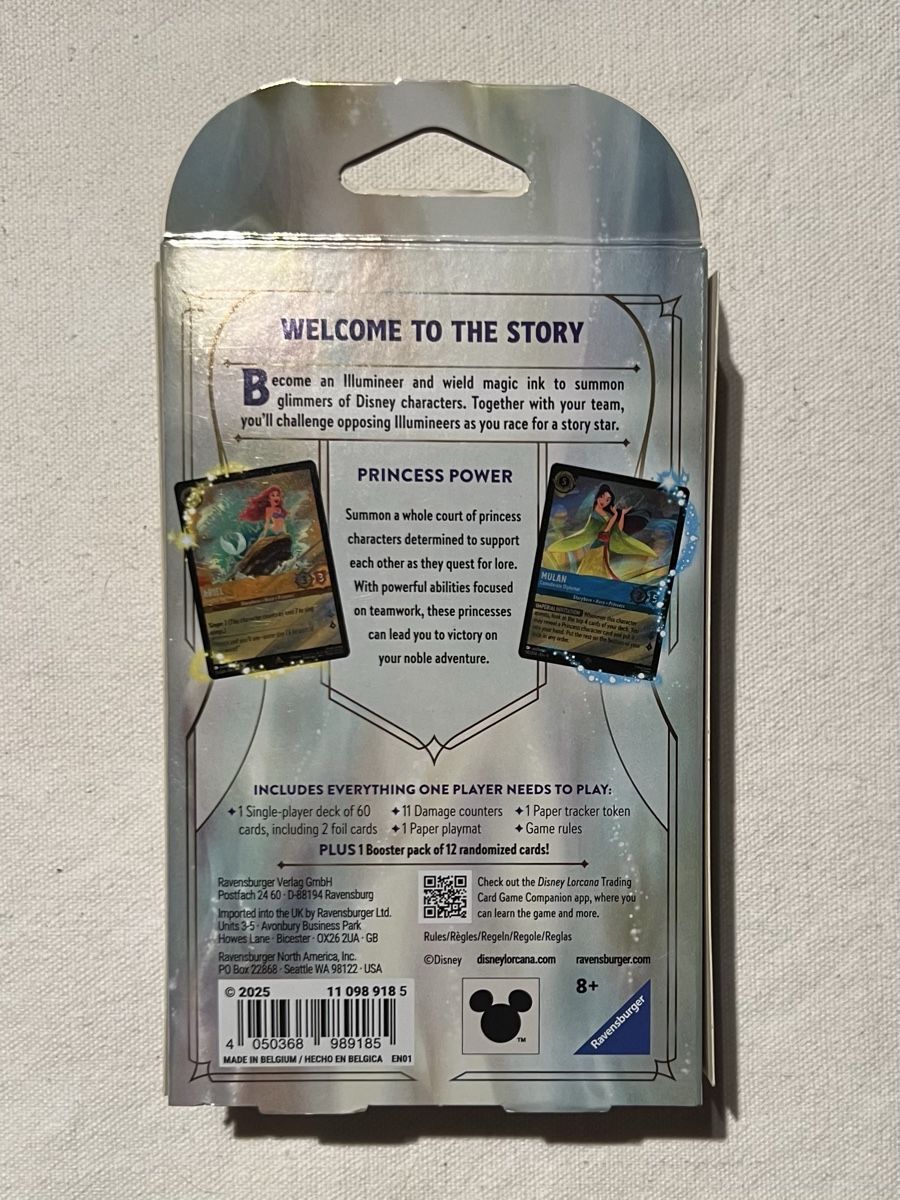 Disney Sammelbilder & Trading cards: Fabled Starter Deck Amber Sapphire Disney Lorcana EN – Neu und originalverpackt aus Rafz von SaintCruz 1