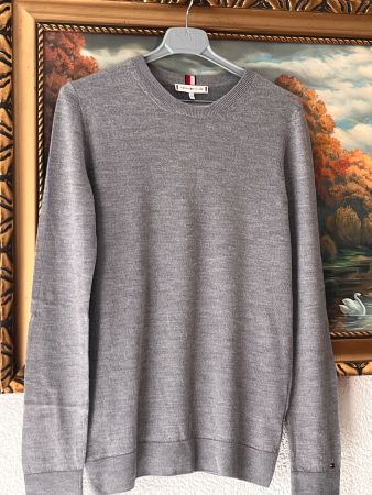 Tommy,Hilfiger,Feine MerinoPuli GereinigtGrS VonNichtrauhTop