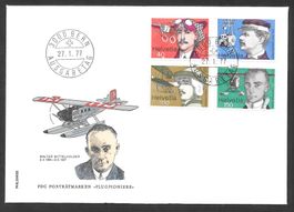 FDC Serie 582 - 585 ET Bern 27.1.1977 schön illustriert