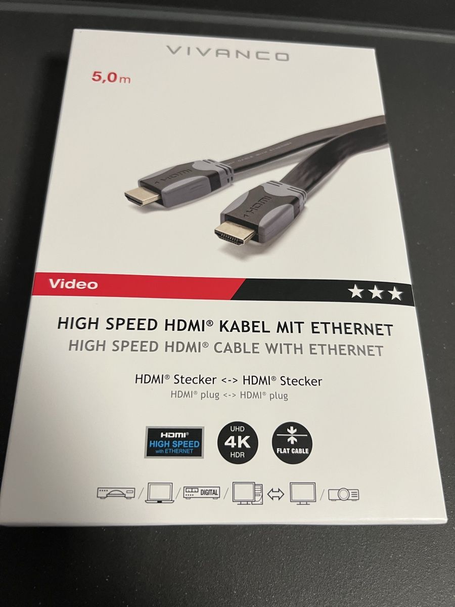 Cavi: Vivanco HDMI Kabel 5M – Nuovo e nell'imballaggio originale da Holziken venduto da 181281