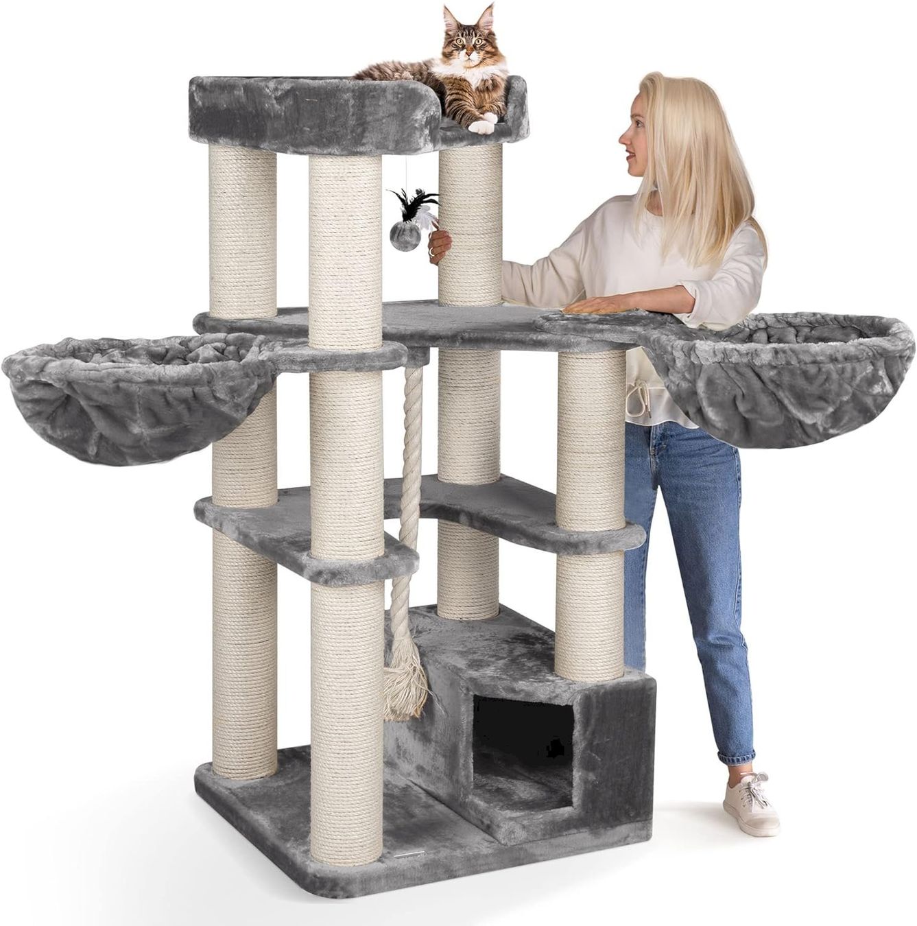 Tiragraffi: HAPPYPET Oscar Premium Kratzbaum 161cm – Nuovo e nell'imballaggio originale da Bottighofen venduto da zaap