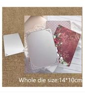 Neue Stanzschablone Fotorahmen, Karte mit Eckeinschüben